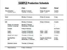 86 The Best Marketing Production Schedule Template Photo with Marketing Production Schedule Template