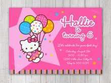 87 Adding Birthday Card Template Hello Kitty For Free with Birthday Card Template Hello Kitty