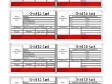 87 Adding Free Printable Child Id Card Template Now for Free Printable Child Id Card Template