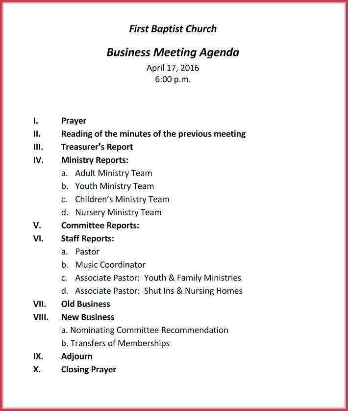 87 Adding Youth Meeting Agenda Template for Ms Word with Youth Meeting Agenda Template