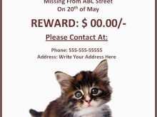 87 Best Free Lost Cat Flyer Template in Photoshop for Free Lost Cat Flyer Template