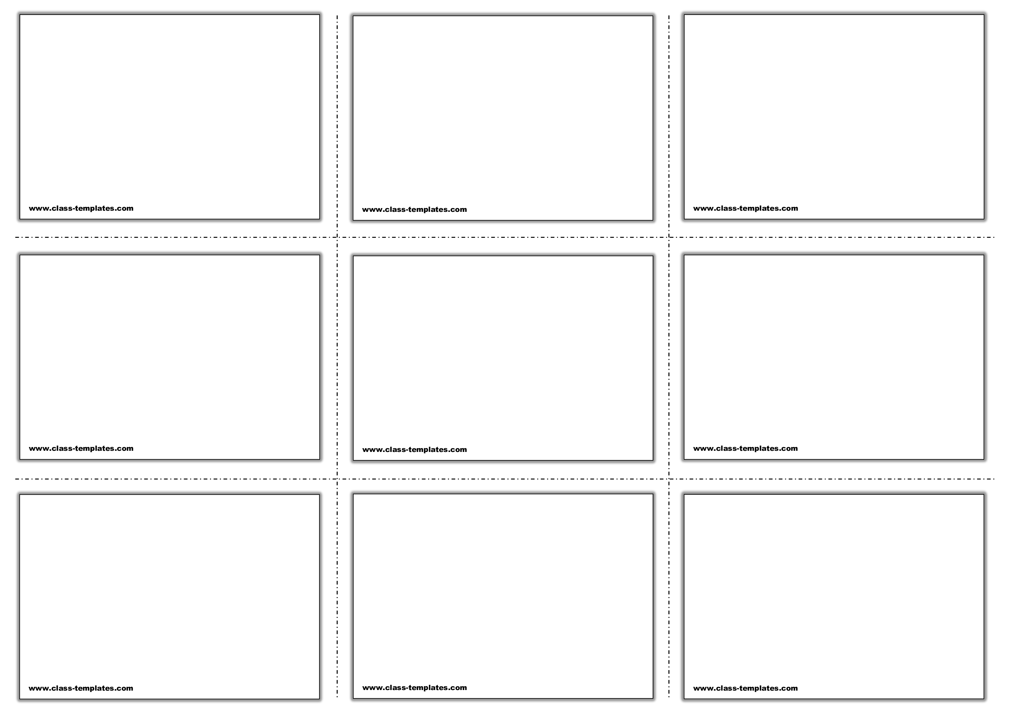 how to make flash card template