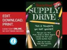 Back To School Supply Drive Flyer Template