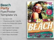 87 Blank Beach Party Flyer Template For Free by Beach Party Flyer Template
