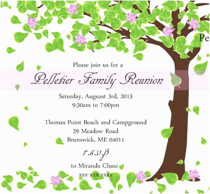 Free Printable Family Reunion Flyer Template Printable Templates Free