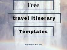 87 Blank Travel Itinerary Template Doc Layouts by Travel Itinerary Template Doc