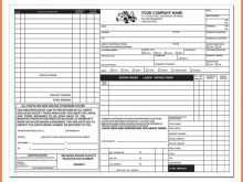 Body Repair Invoice Template