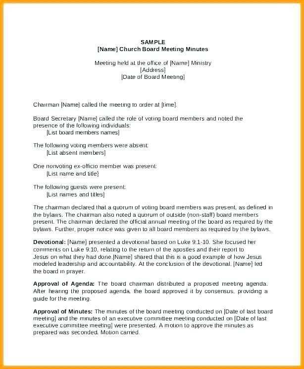 87 Creating Church Council Agenda Template Formating by Church Council Agenda Template