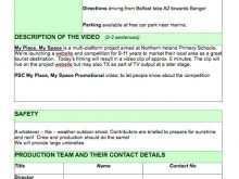 87 Creating Production Plan Film Template Templates with Production Plan Film Template