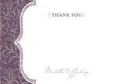 Thank You Card Template Png