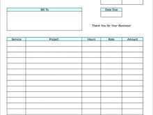87 Customize Blank Invoice Template For Services Formating with Blank Invoice Template For Services