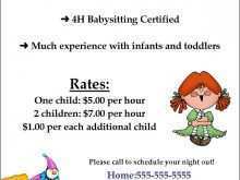 87 Customize Free Babysitting Templates Flyer Formating for Free Babysitting Templates Flyer