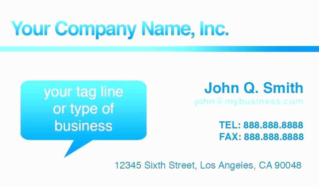 87 Customize Free Business Card Template In Ms Word Templates by Free Business Card Template In Ms Word