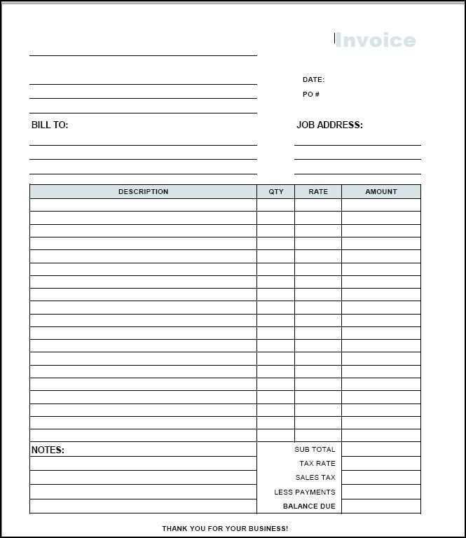 87 Format Printable Contractor Invoice Template Maker for Printable Contractor Invoice Template