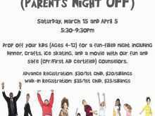 87 Free Parents Night Out Flyer Template Free in Photoshop by Parents Night Out Flyer Template Free