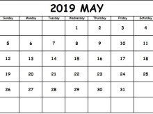 87 Free Printable Daily Calendar Template May 2019 Formating by Daily Calendar Template May 2019