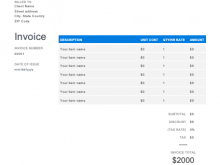 87 Free Sample Of Blank Invoice Forms Now for Sample Of Blank Invoice Forms