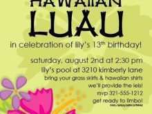 87 How To Create Luau Flyer Template Maker with Luau Flyer Template