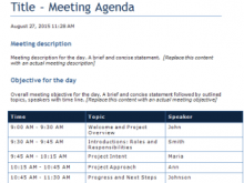 87 How To Create Meeting Agenda Template With Objectives Layouts by Meeting Agenda Template With Objectives