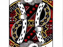 87 How To Create Playing Card Template Queen Of Hearts With Stunning Design for Playing Card Template Queen Of Hearts