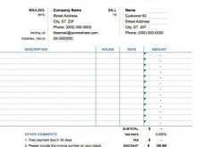 87 Online Invoice Template For Hourly Services Formating for Invoice Template For Hourly Services