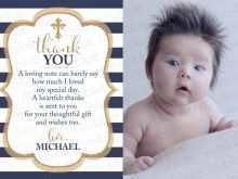 87 Online Thank You Card Template Christening in Word with Thank You Card Template Christening