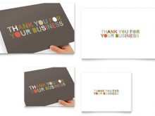 Thank You Card Template Design