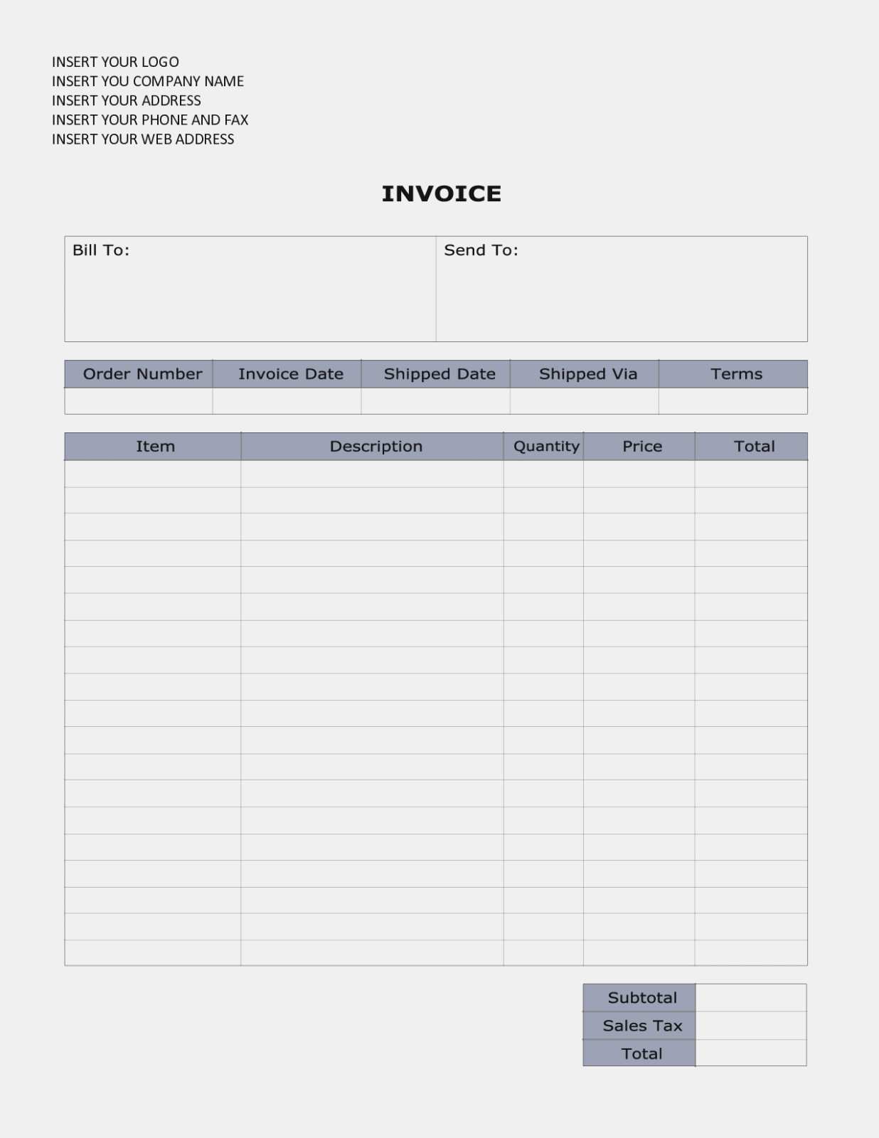 87 Report Blank Invoice Template Uk Photo for Blank Invoice Template Uk