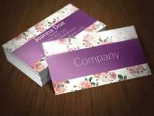 87 Report Floral Business Card Template Word Maker by Floral Business Card Template Word