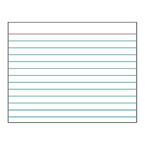 4X6 Index Card Template