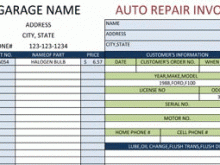 87 Standard Auto Repair Invoice Template For Free by Auto Repair Invoice Template