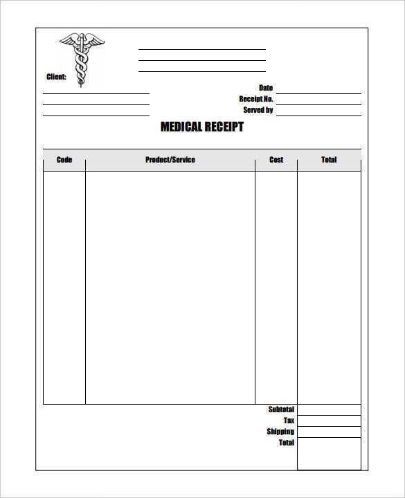 87 Standard Blank Receipt Template Doc With Stunning Design for Blank Receipt Template Doc