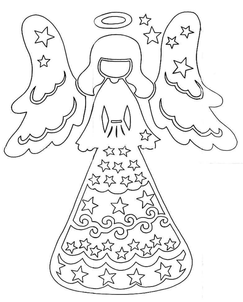 Christmas Card Angel Template Cards Design Templates