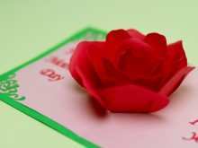 87 Standard Rose Pop Up Card Template Download Photo with Rose Pop Up Card Template Download
