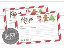 87 Template For Christmas Recipe Card Templates with Template For Christmas Recipe Card