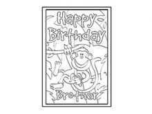 87 The Best Birthday Card Template Brother Maker with Birthday Card Template Brother