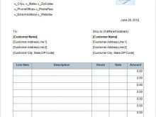 Hourly Invoice Template Doc