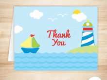 87 The Best Nautical Thank You Card Template in Word with Nautical Thank You Card Template
