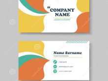Orange Name Card Template