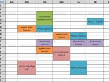 88 Best Class Schedule Calendar Template Maker by Class Schedule Calendar Template