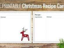 88 Blank Free Printable Christmas Recipe Card Template for Ms Word for Free Printable Christmas Recipe Card Template