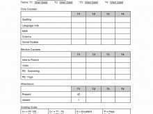 Homeschool Report Card Template Word