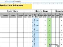 88 Blank Production Schedule Template Pdf for Ms Word with Production Schedule Template Pdf