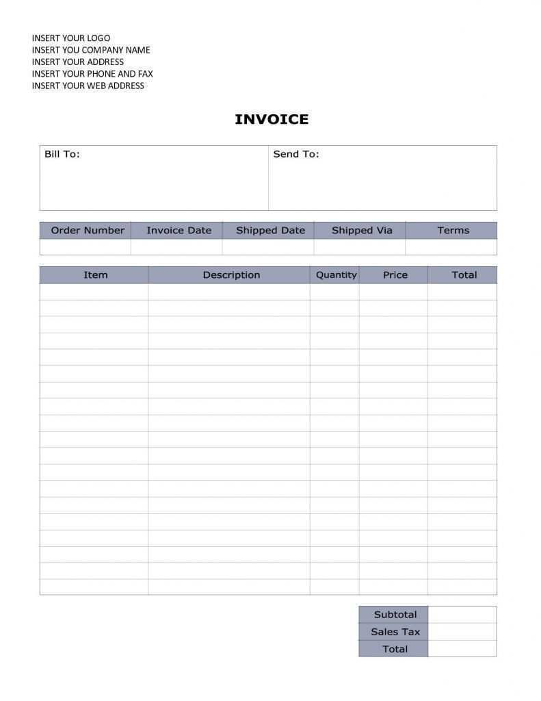 88 Blank Tax Invoice Template Word Doc Download With Tax Invoice Template Word Doc Cards Design Templates