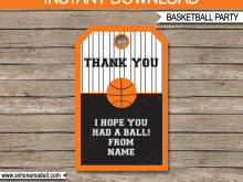 88 Blank Thank You Card Template Basketball With Stunning Design for Thank You Card Template Basketball