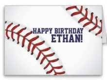 88 Create Baseball Birthday Card Template Photo with Baseball Birthday Card Template