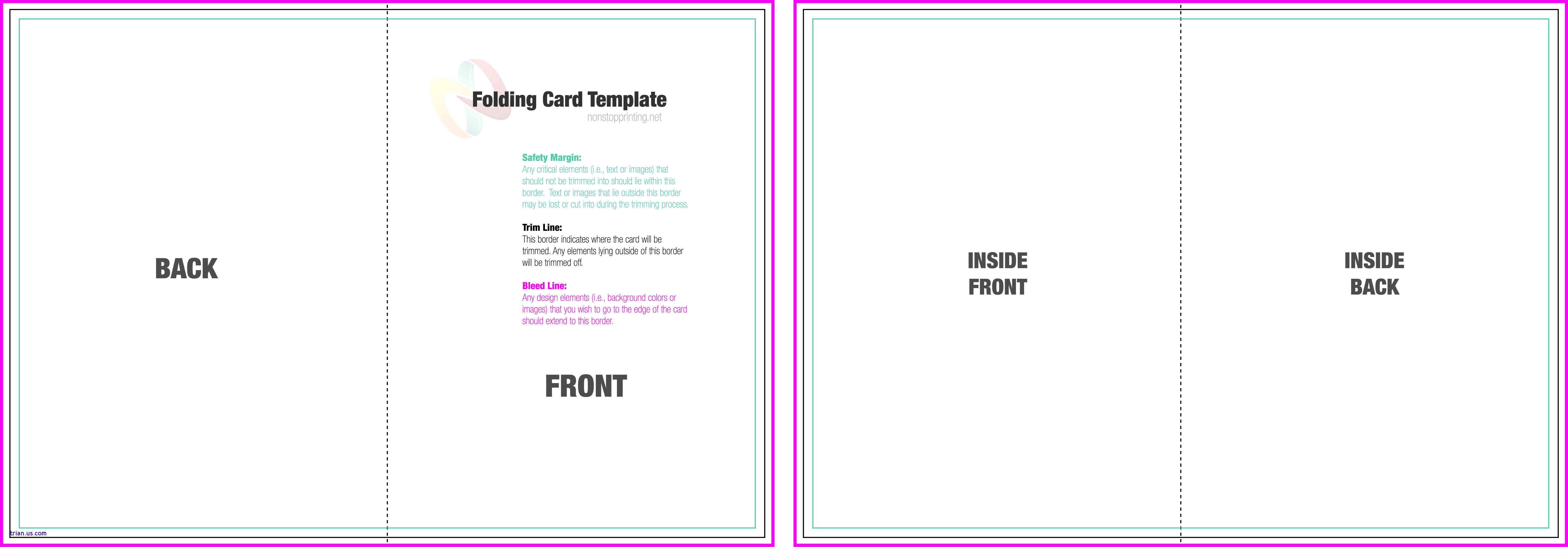 24 Create Blank Quarter Fold Card Template For Word Layouts for Throughout Fold Out Card Template