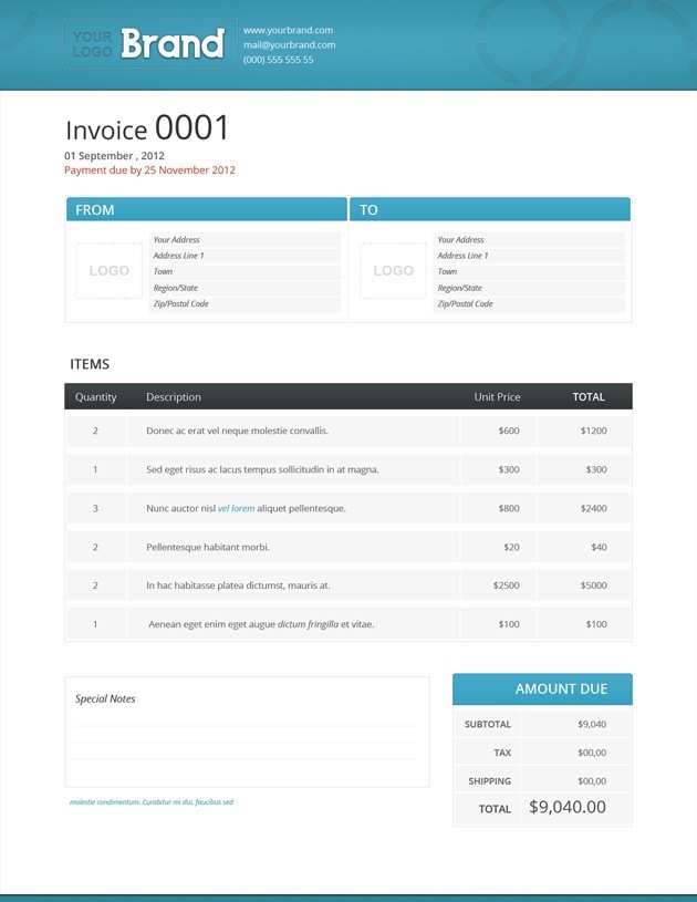 88 Create Company Invoice Template Psd with Company Invoice Template Psd