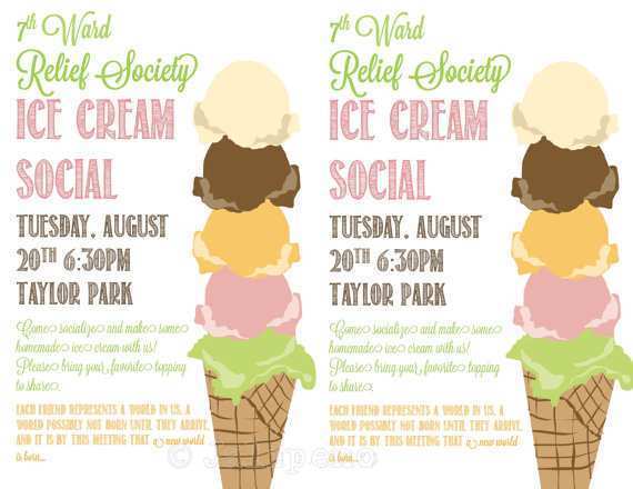 88 Create Ice Cream Social Flyer Template Free Now for Ice Cream Social Flyer Template Free