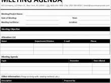 88 Create The Best Meeting Agenda Template for Ms Word by The Best Meeting Agenda Template